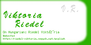 viktoria riedel business card